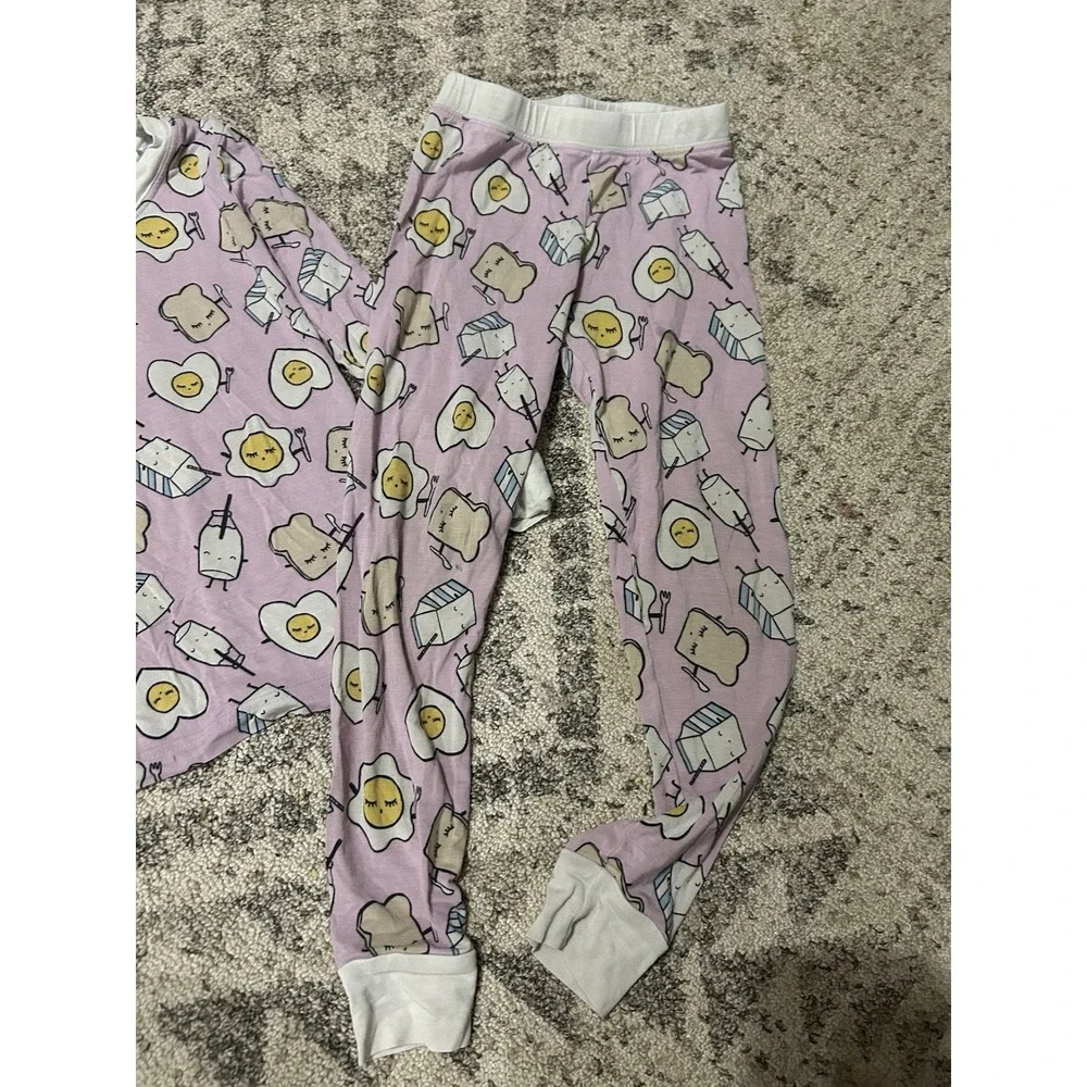 Little Sleepies‎ Girls Pink Pajama Set Size 3t (fair Condition)